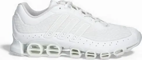White Synthetic Athletic Sneakers