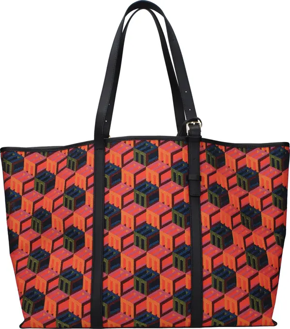 Multicolor Fabric Shoulder Bag