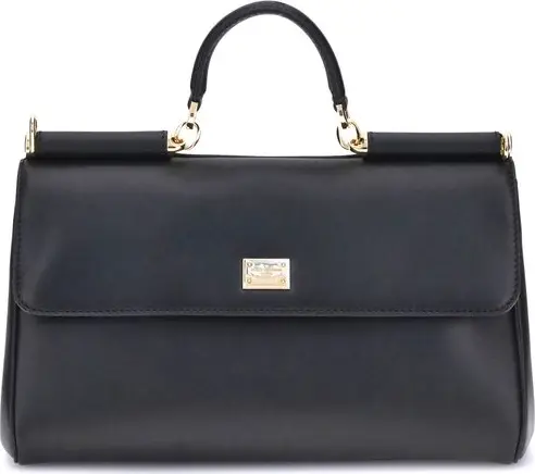 Black Calf Leather Bos Taurus Shoulder Bag