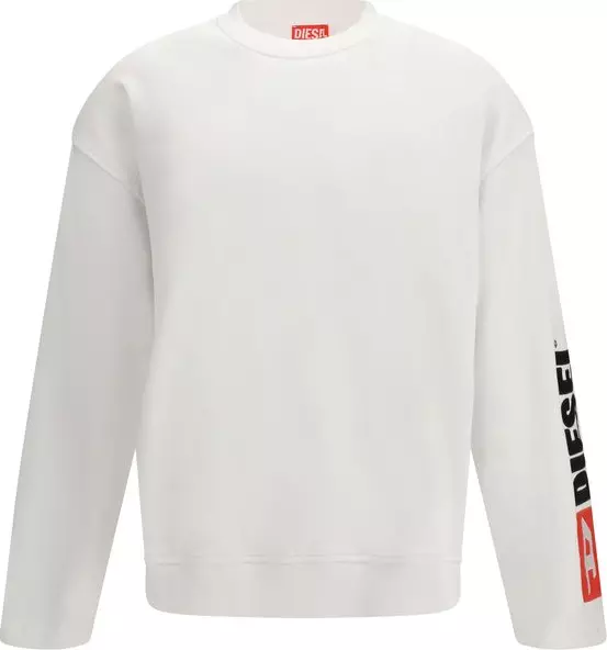 White Cotton Sweatshirt