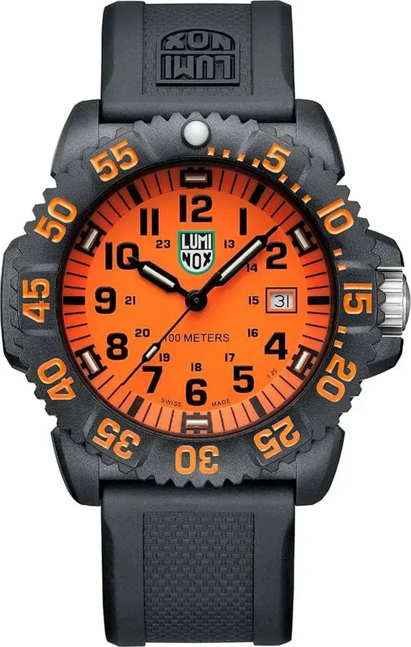 Black Resin Sport Watch