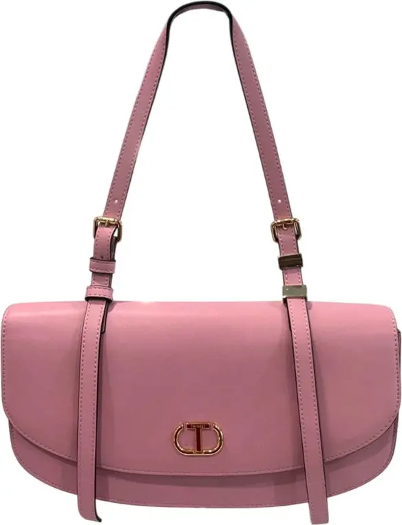 Pink PU Women Shoulder Bag