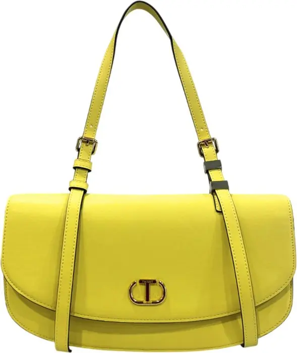 Yellow PU Women Shoulder Bag