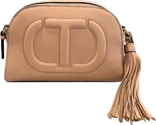 Pink Faux Leather Women Crossbody