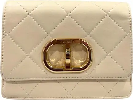 Beige PU Women Crossbody Bag