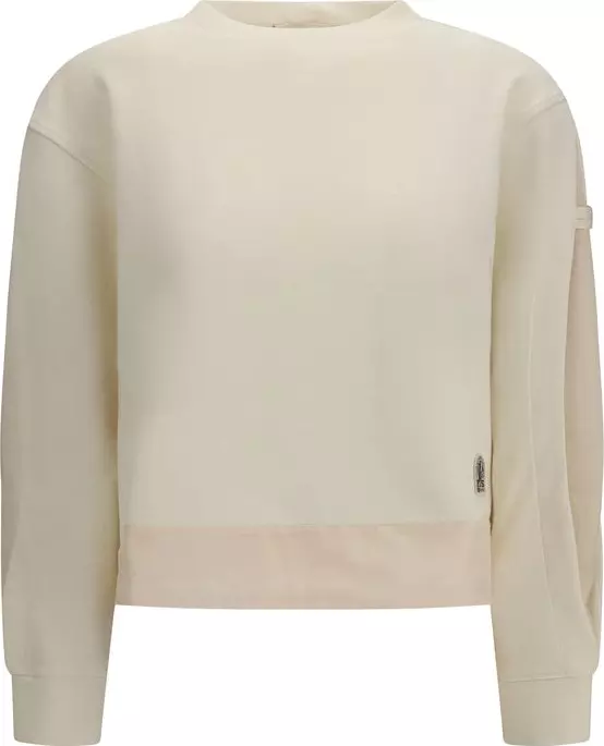 Beige Polyester Sweatshirt
