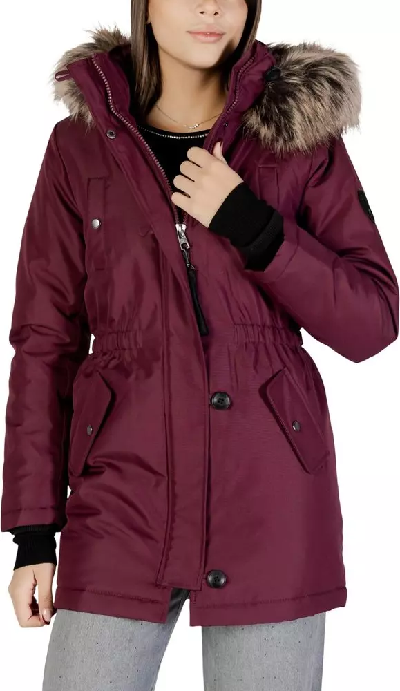 Bordeaux Polyester Parka