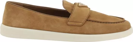 Brown Calf Leather Bos Taurus Slip-On Loafers
