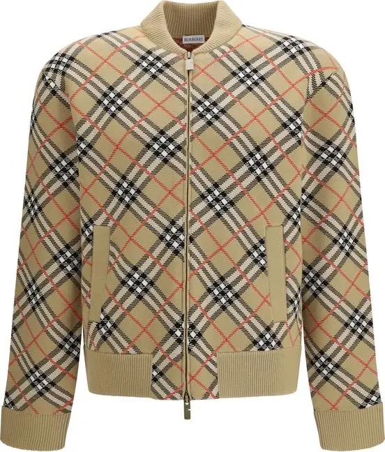Beige Wool Bomber