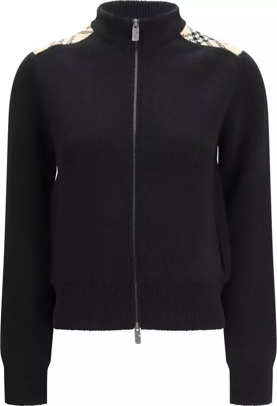 Black Wool Cardigan