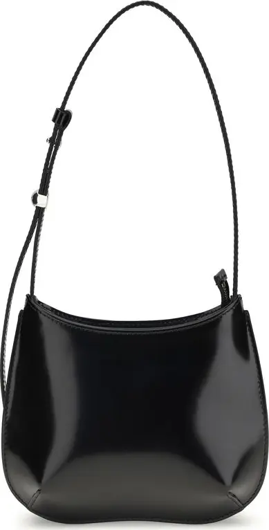 Black Calf Leather Bos Taurus Shoulder Bag
