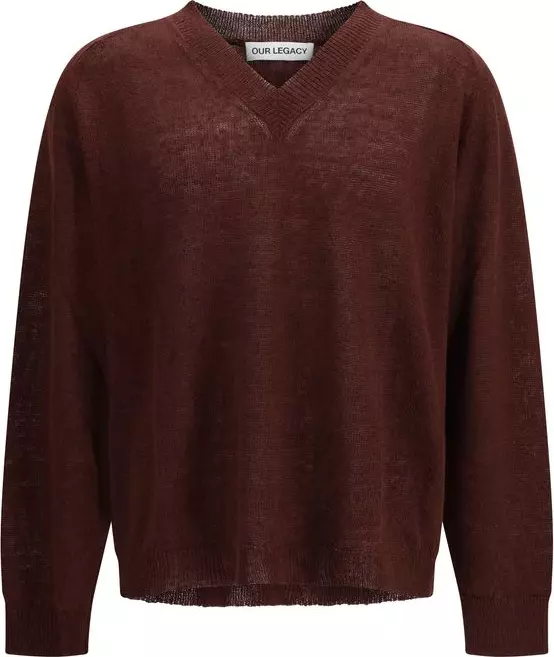 Bordeaux Linen Sweatshirt