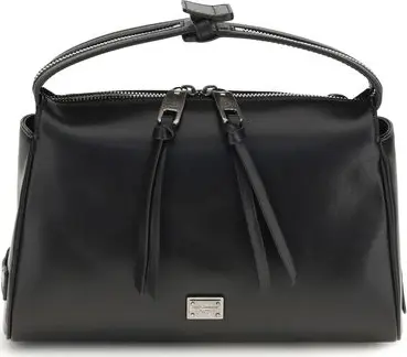 Black Calf Leather Bos Taurus Handbag