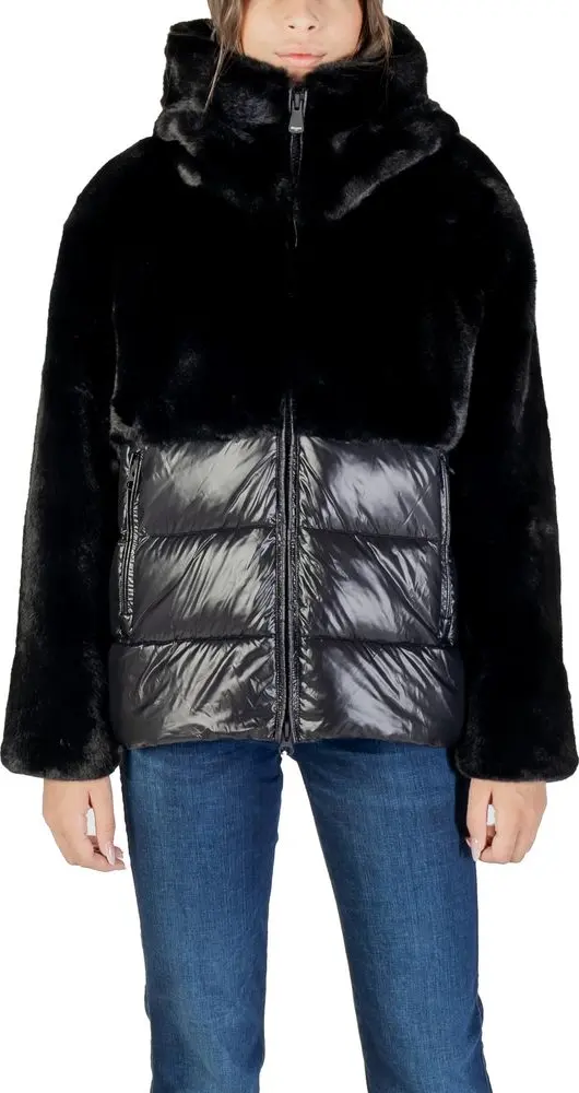 Black Polyester Coat
