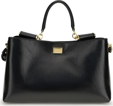Black Calf Leather Bos Taurus Shoulder Bag