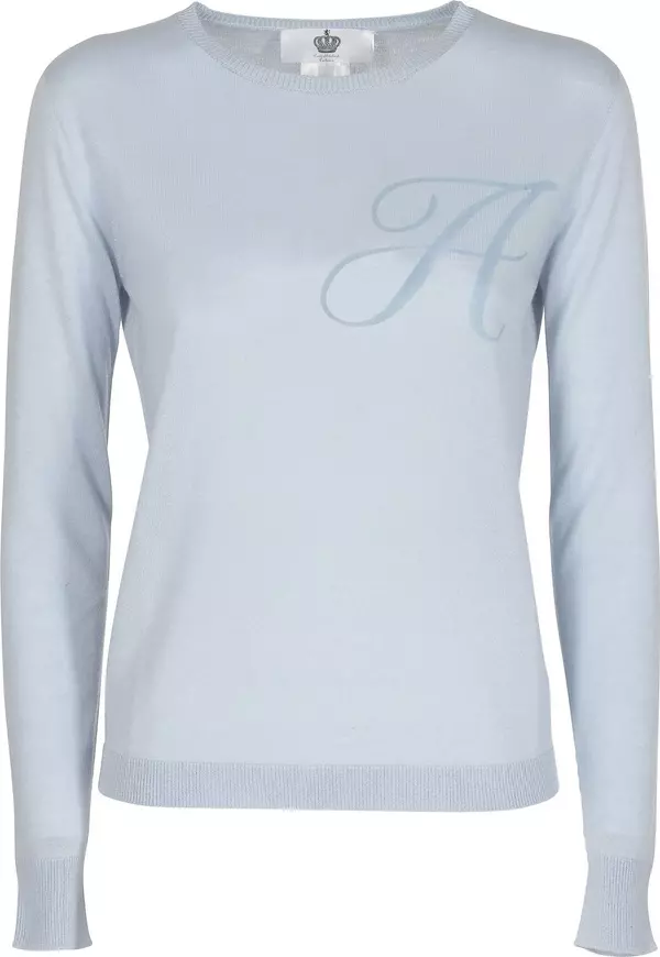 Blue Cashmere Sweatshirt