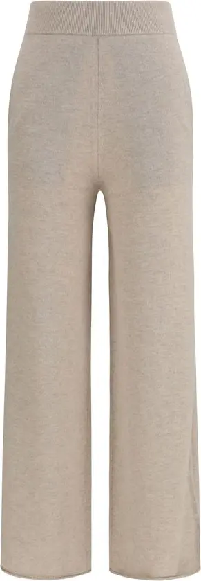 Beige Cashmere Casual Pants
