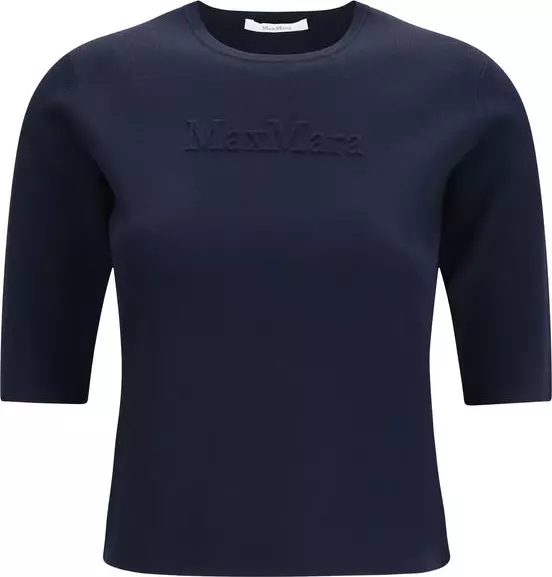 Blue Viscose T-Shirt