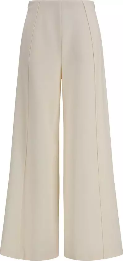 Beige Polyamide Flared Pants