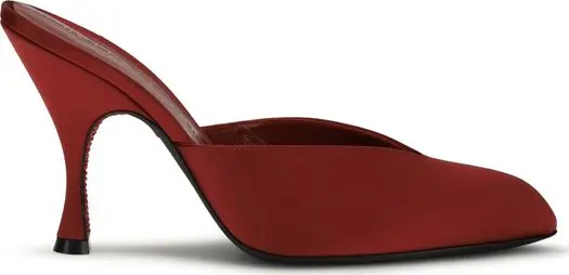 Multicolor Silk Mules