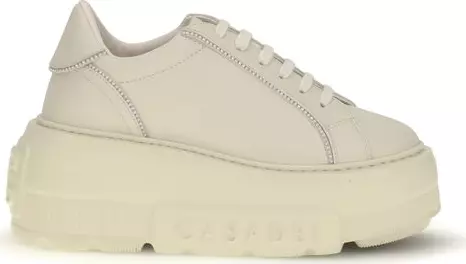 White Rubber Chunky Sneakers