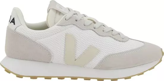White Calf Leather Bos Taurus Sneakers