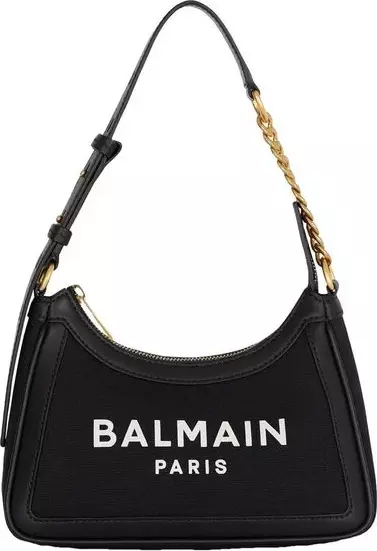 Black Cotton Shoulder Bag