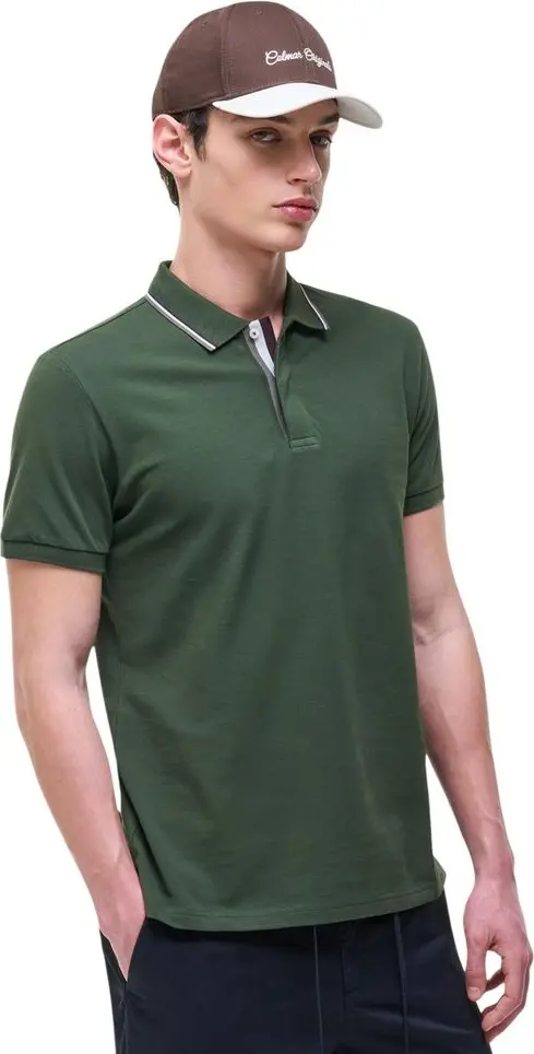 Green Cotton Polo Shirt