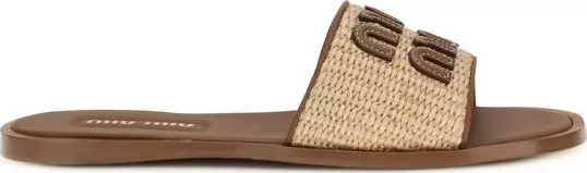 Beige Nylon Slippers