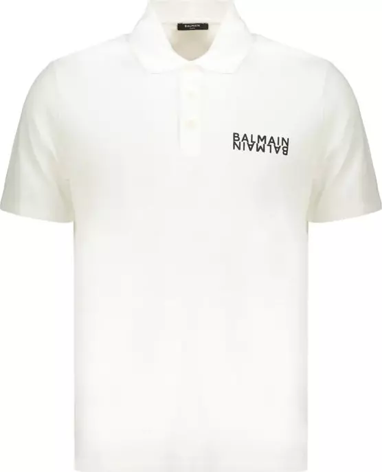 White Cotton Polo Shirt