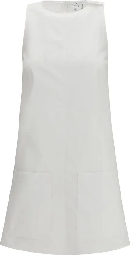 White Cotton Casual Dress
