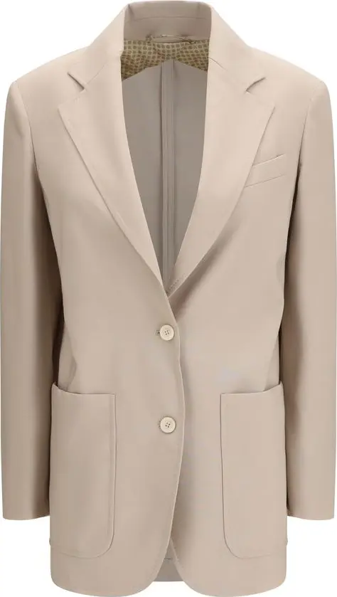 Beige Wool Blazer