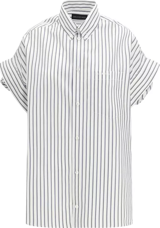 White Cotton Shortsleeve Shirt