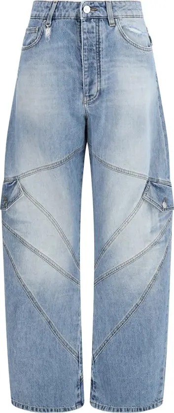 Blue Cotton Jeans Denim