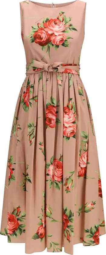 Multicolor Cotton Casual Dress