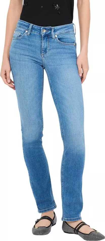 Light Blue Cotton Skinny Jeans