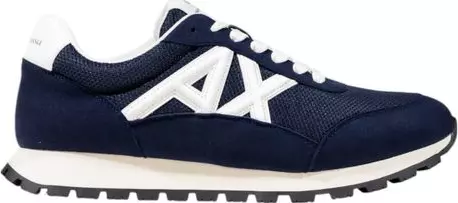 Bicolor Polyester Athletic Sneakers