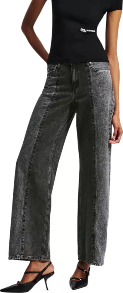 Black Cotton Relaxed Fit Jeans
