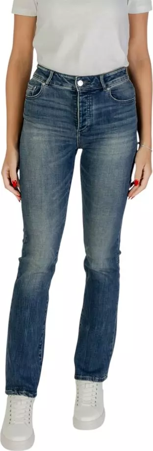 Blue Cotton Skinny Jeans