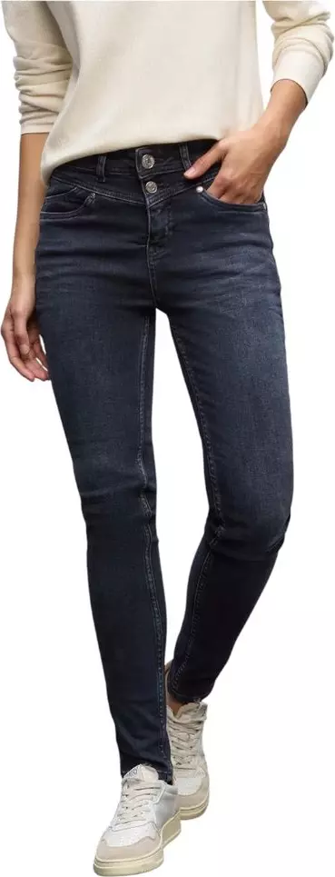 Blue Cotton Skinny Jeans