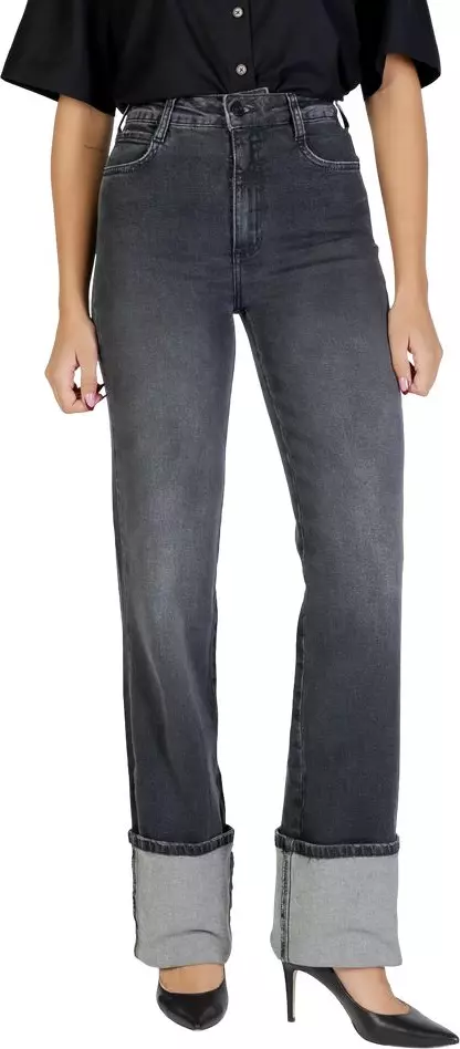 Black Cotton Skinny Jeans