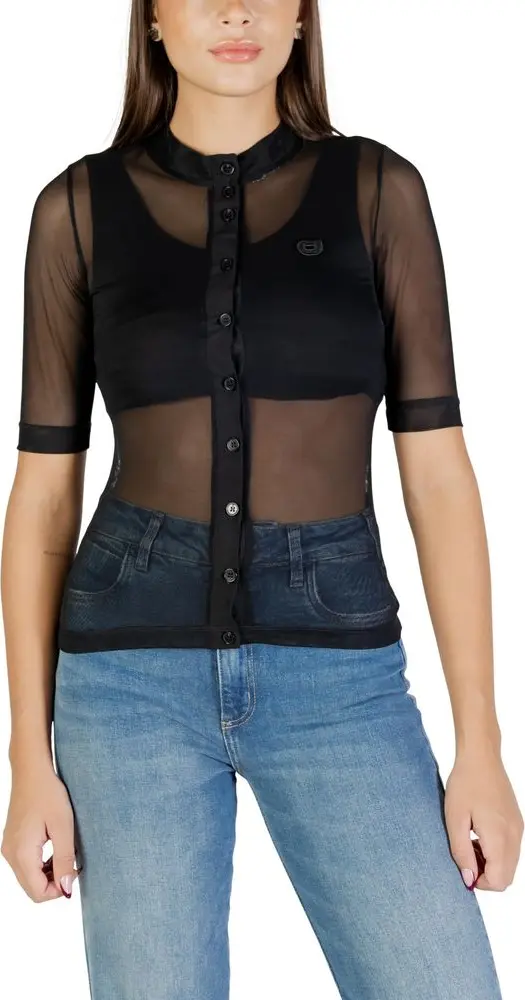 Black Polyester Blouse