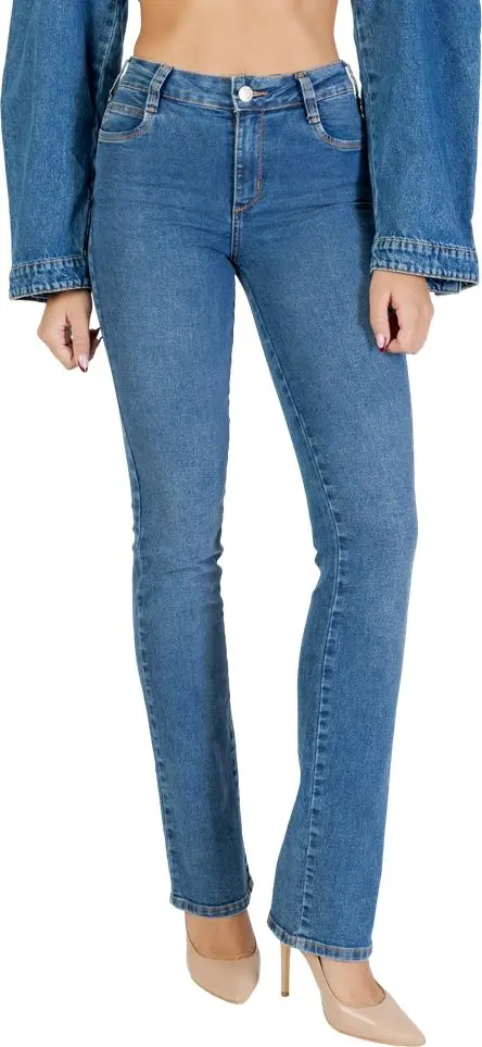 Blue Cotton Skinny Jeans