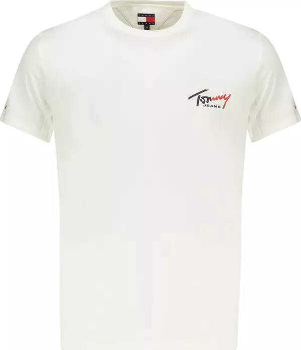White Cotton Men T-Shirt