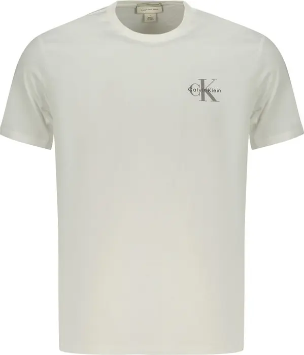 White Cotton Men T-Shirt