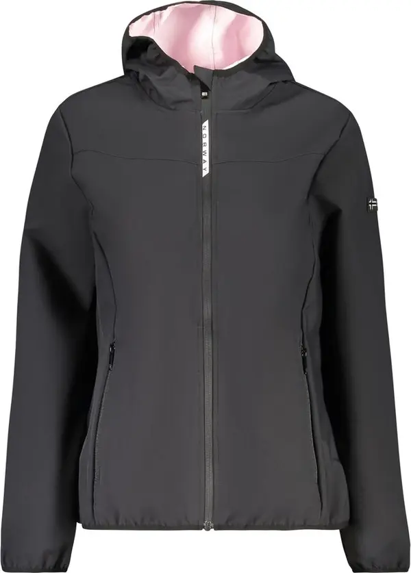 Black Polyester Women's Jacket