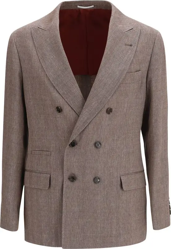 Brown Linen Blazer
