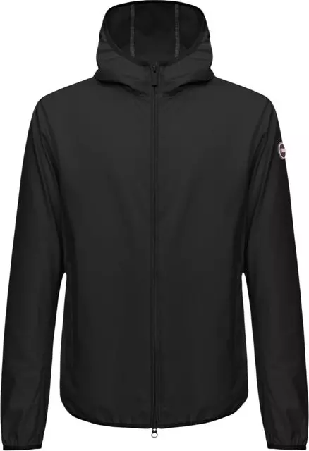 Black Polyester Shell Jacket