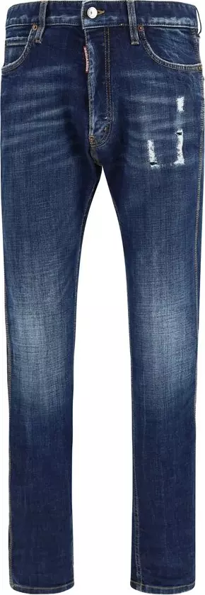 Blue Cotton Jeans Denim