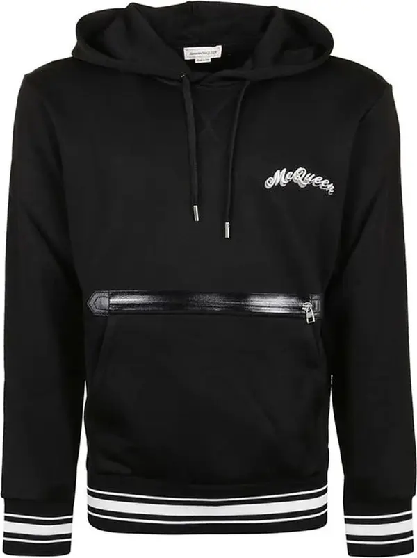 Black Cotton Sweatshirt